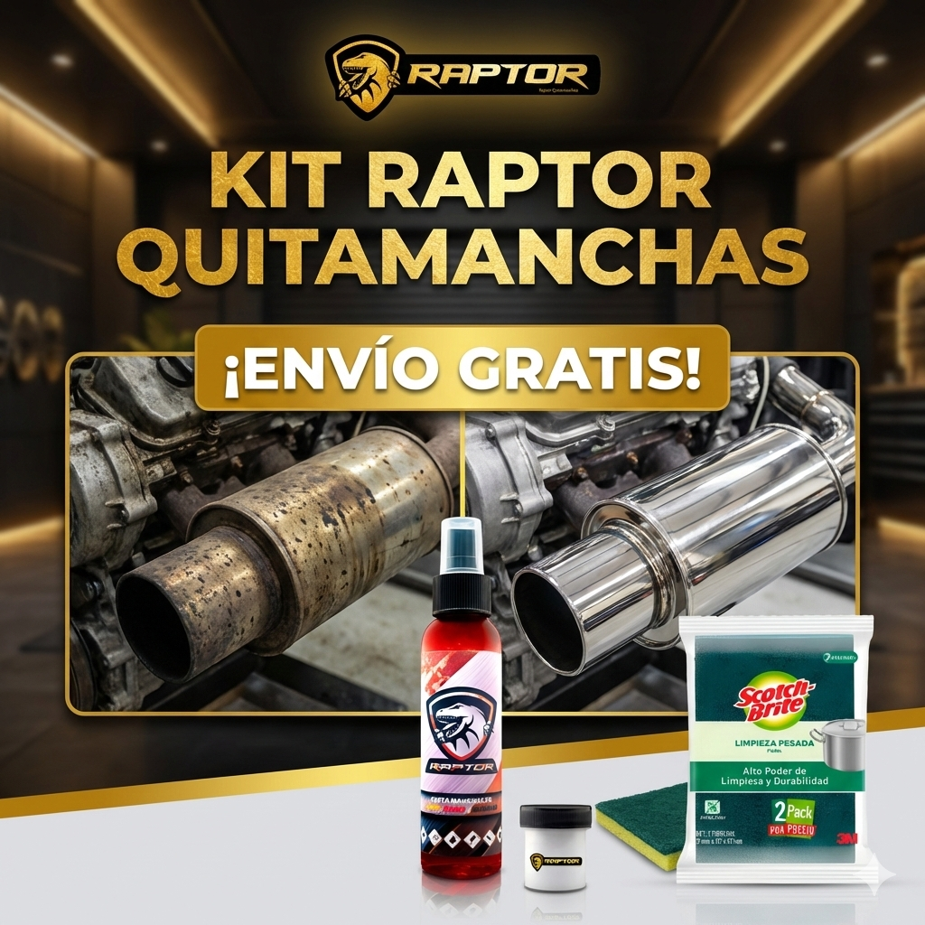 anticorrosivo raptor para exostos y metales kit restaurador